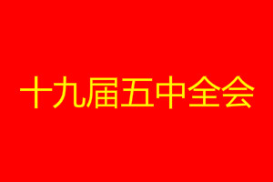 十九屆五中全會